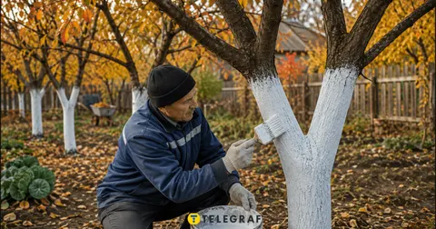 Осіння побілка дерев: не традиція, а захист від морозів